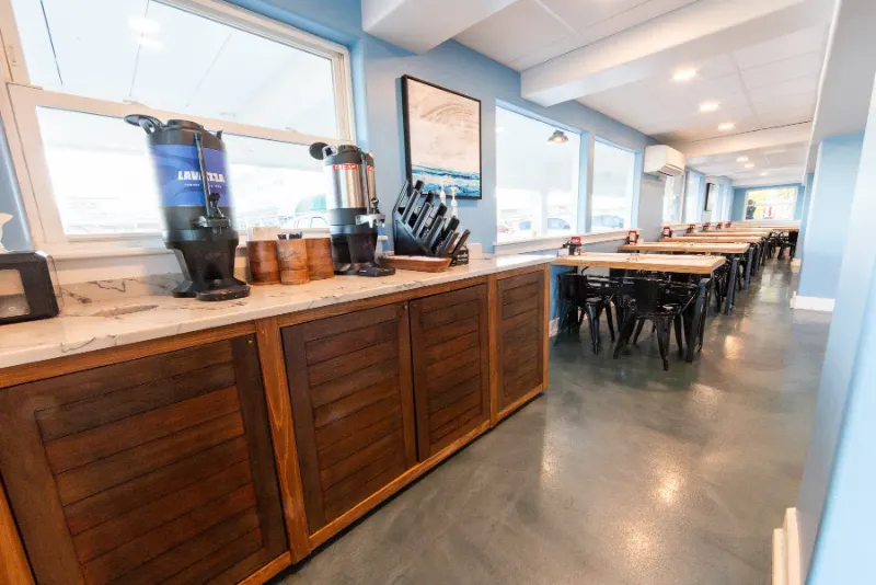 Effie's Buttercup Cafe: self serve coffee station