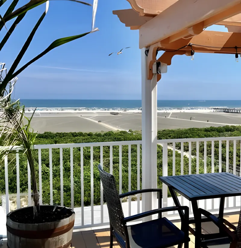 Sundeck ocean view bistro table
