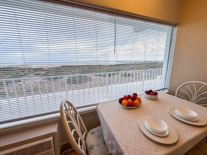 Janais dining table ocean window