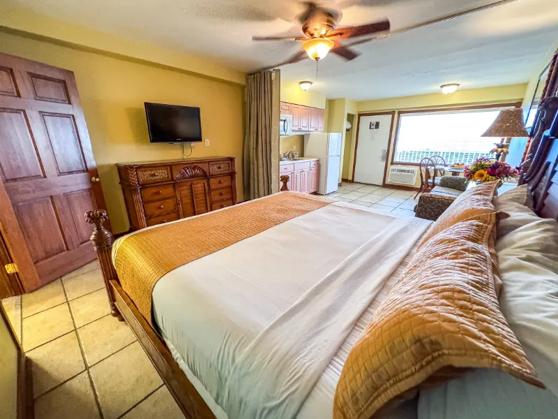 Largo king bed and TV