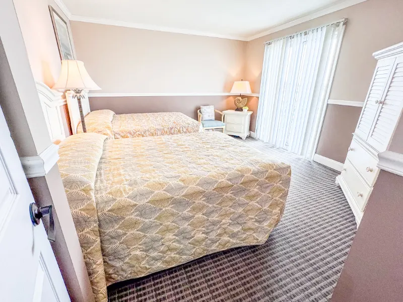 Caicos bedroom two double beds